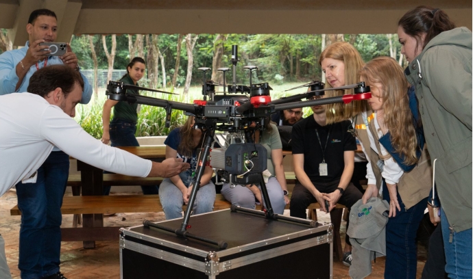 Itaipu e Embrapa participam de treinamento de coleta de dados com sensoriamento remoto