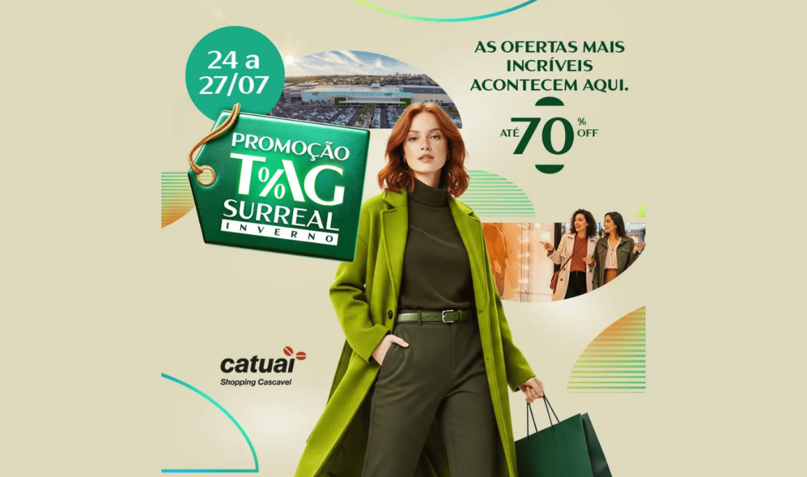 Catuaí Cascavel promove Tag Surreal neste fim de semana, com descontos de até 70%