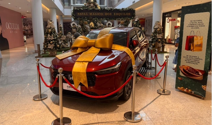 Catuaí Shopping Cascavel promove campanha de Natal com brinde exclusivo e sorteio de carro