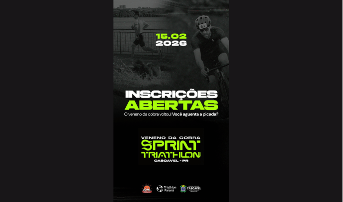 Inscrições abertas para Veneno da Cobra Sprint & Super Sprint Triathlon