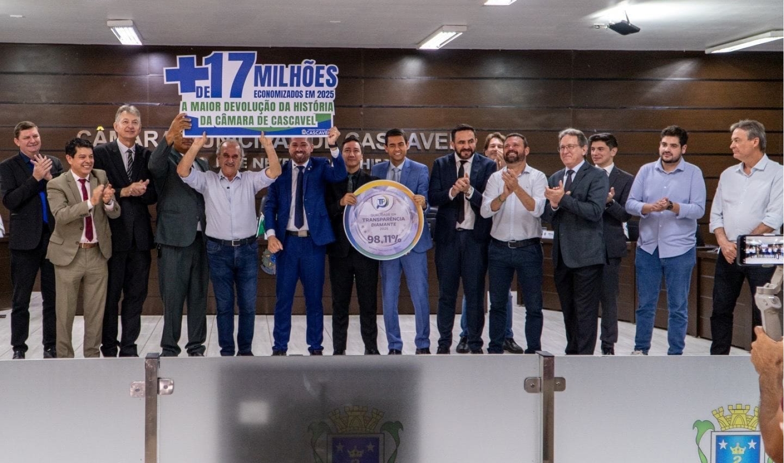 ​Câmara de Cascavel realiza maior devolução de recursos de sua história