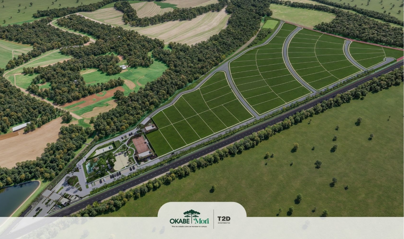 T2D Investimentos lança condomínio de chácaras Okabe Mori