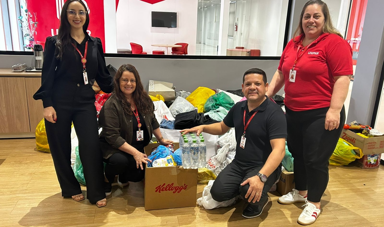Unipar de Cascavel destina mais de 1.500 itens para Rio Bonito do Iguaçu