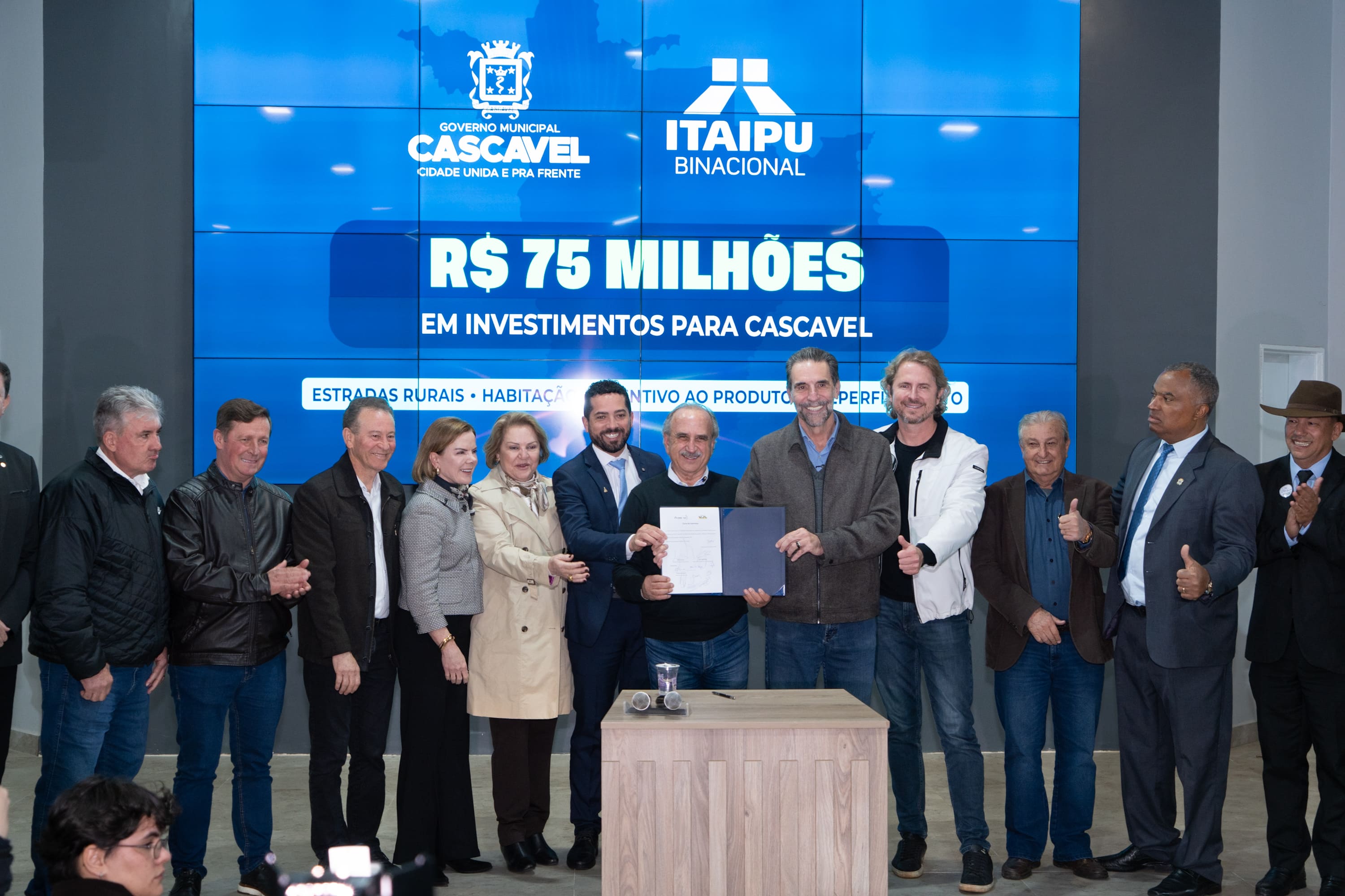 Itaipu anuncia investimentos em infraestrutura e habitação para o Oeste Paranaense